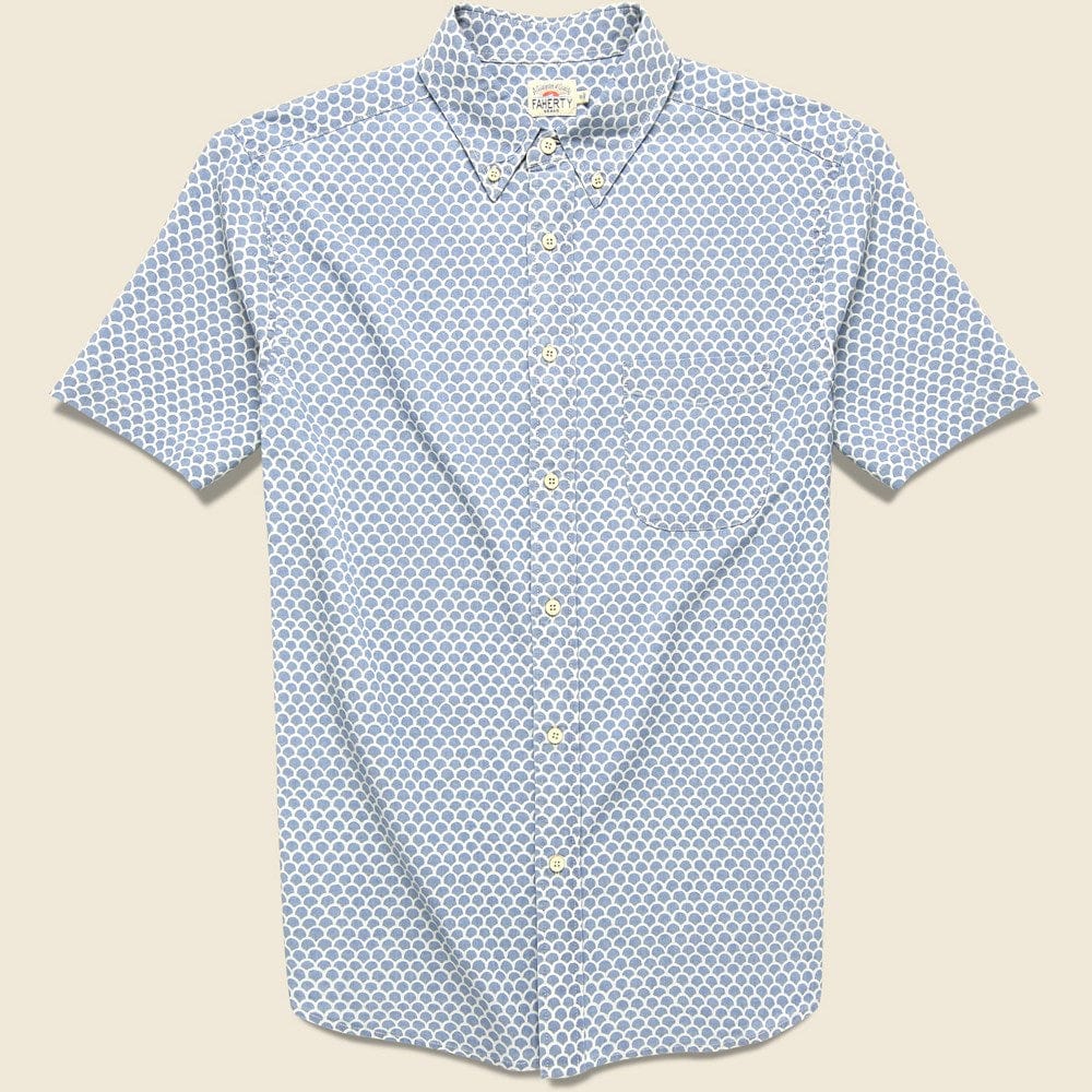 Stretch Playa Shirt - Fish Scale Redux - Faherty - STAG Provisions - Tops - S/S Woven - Other Pattern