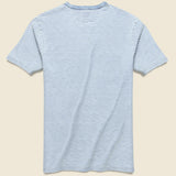 Indigo Pocket Tee - Azure Stream Stripe - Faherty - STAG Provisions - Tops - S/S Tee