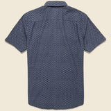 Stretch Playa Shirt - Midnight Fish Scale - Faherty - STAG Provisions - Tops - S/S Woven - Other Pattern