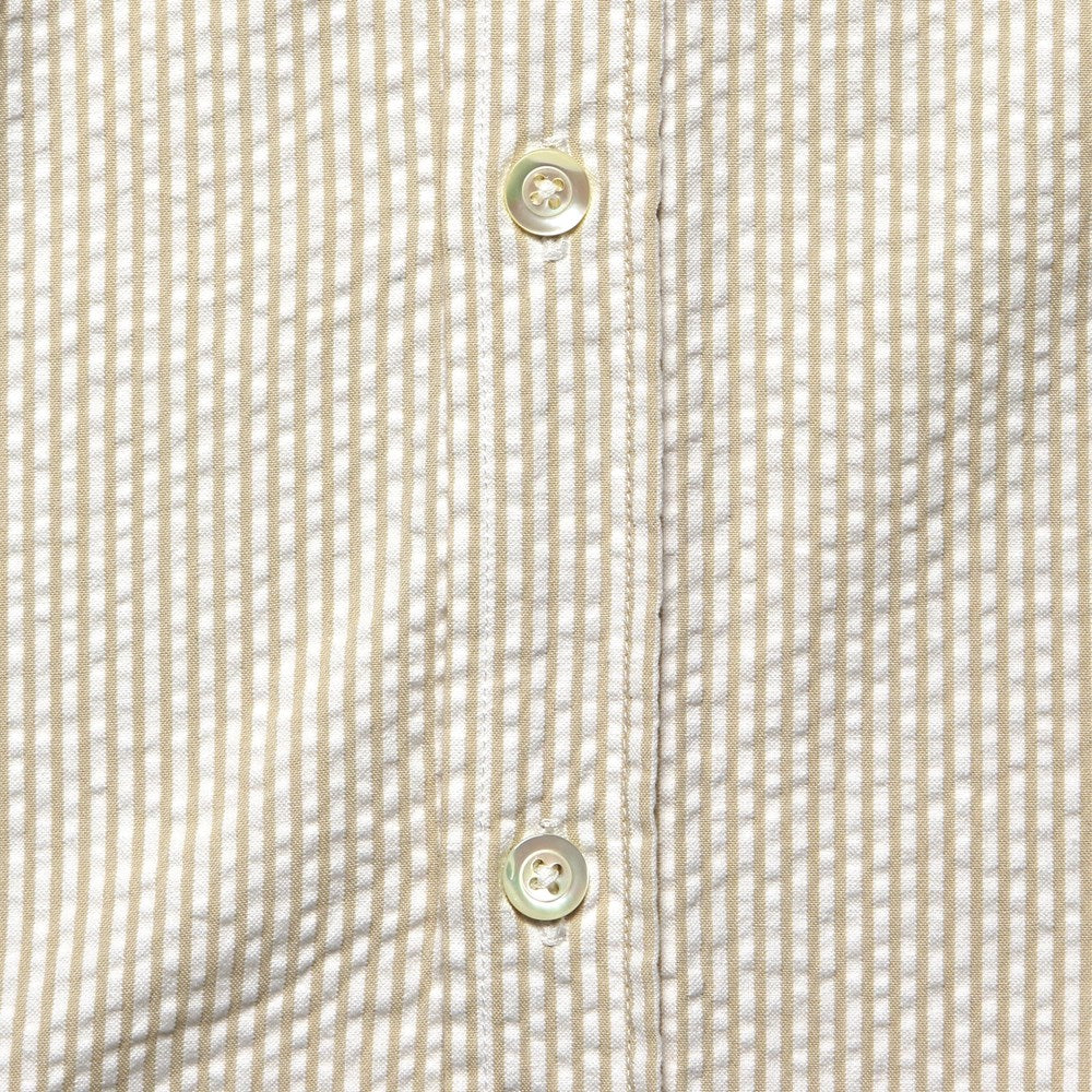 
                          Striped Atlantico Seersucker Shirt - Sand - Portuguese Flannel - STAG Provisions - Tops - S/S Woven - Seersucker
                        