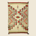 Hand-Woven Navajo Wool Rug - Red/Cream - Vintage - STAG Provisions - One & Done - Blankets & Textiles