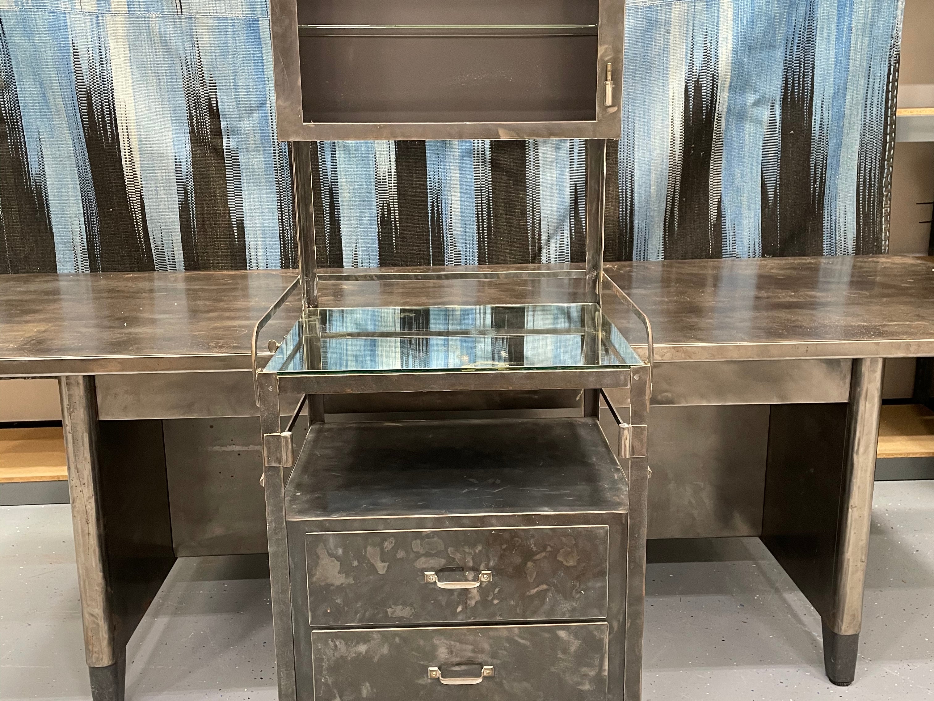 A15 - Small Steel 3 Drawer Medical Cabinet - Vintage - STAG Provisions - Warehouse Sale