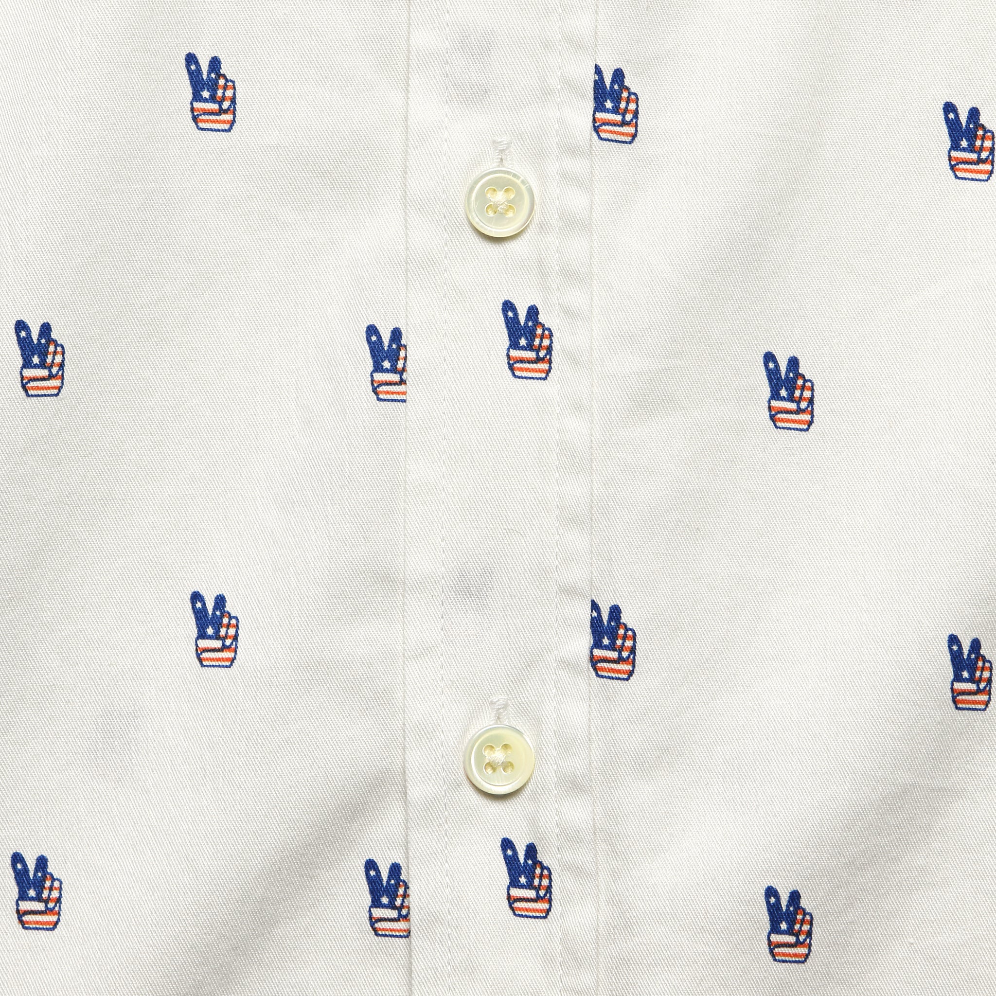
                          Peace Cognito Shirt - White - Far Afield - STAG Provisions - Tops - S/S Woven - Other Pattern
                        