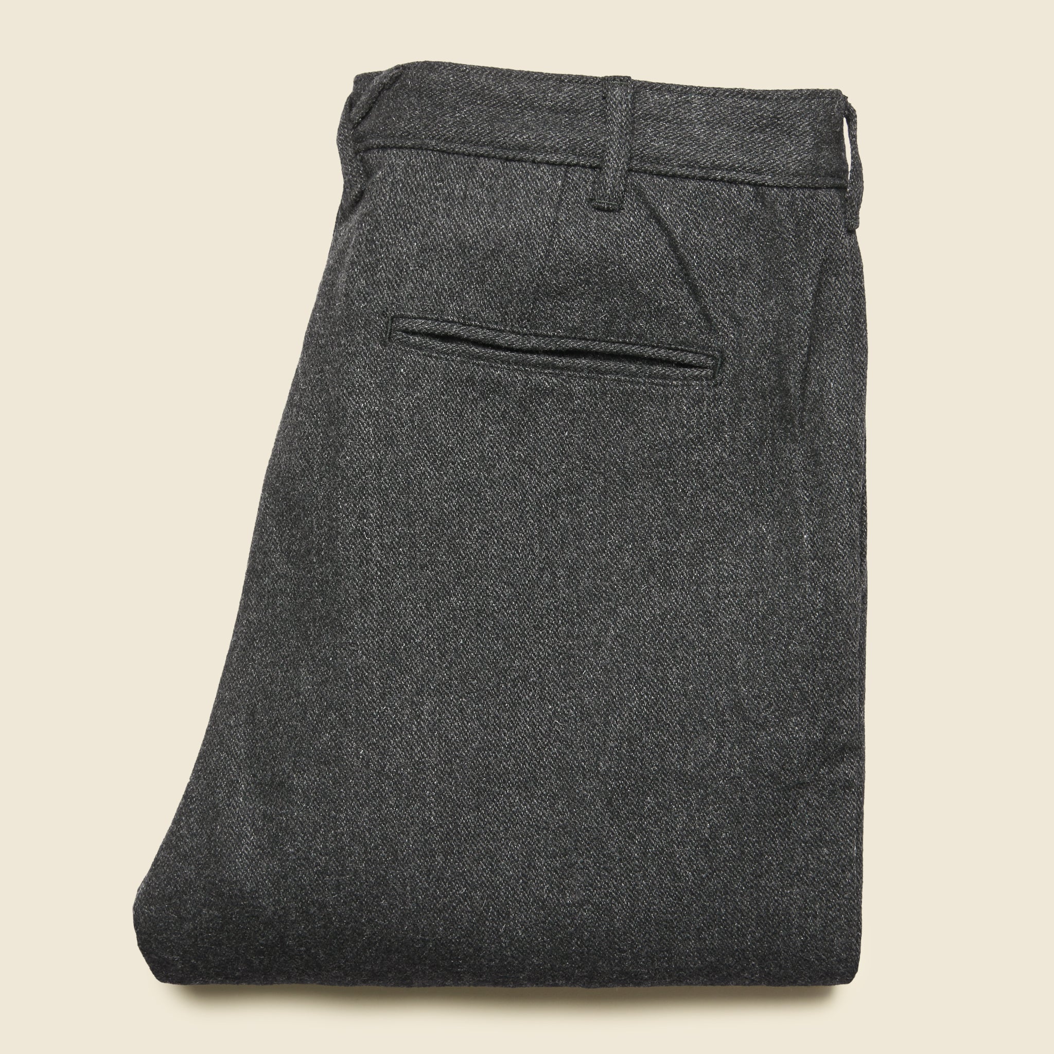 
                          Herringbone Pleated Pant - Charcoal - Alex Mill - STAG Provisions - Suiting - Suit Pant
                        