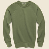 French Terry Sweatshirt - Faded Olive - Alex Mill - STAG Provisions - Tops - Fleece / Sweatshirt