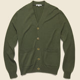 Superfine Merino Cardigan - Olive - Alex Mill - STAG Provisions - Tops - Sweater
