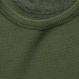 Waffle Crewneck - Deep Olive - Alex Mill - STAG Provisions - Tops - L/S Knit