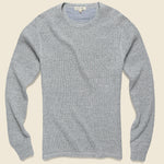 Waffle Crewneck - Heather Grey - Alex Mill - STAG Provisions - Tops - L/S Knit