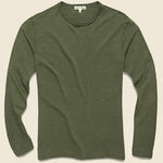 New Standard Slub Crew Tee - Deep Olive - Alex Mill - STAG Provisions - Tops - L/S Tee
