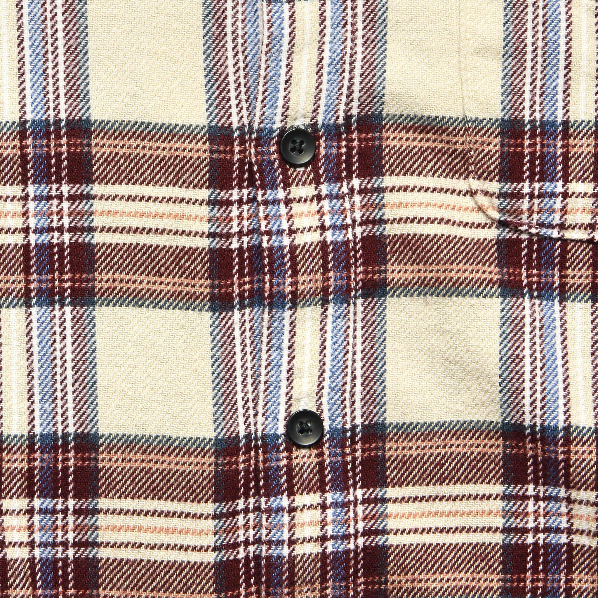 
                          Plaid Patch &amp; Flap Flannel - Burgundy/Ivory - Alex Mill - STAG Provisions - Tops - L/S Woven - Plaid
                        