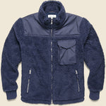 Sherpa Zip Jacket - Dark Navy - Alex Mill - STAG Provisions - Outerwear - Coat / Jacket