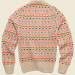 Fair Isle Cardigan - Camel Multi - Alex Mill - STAG Provisions - Tops - Sweater