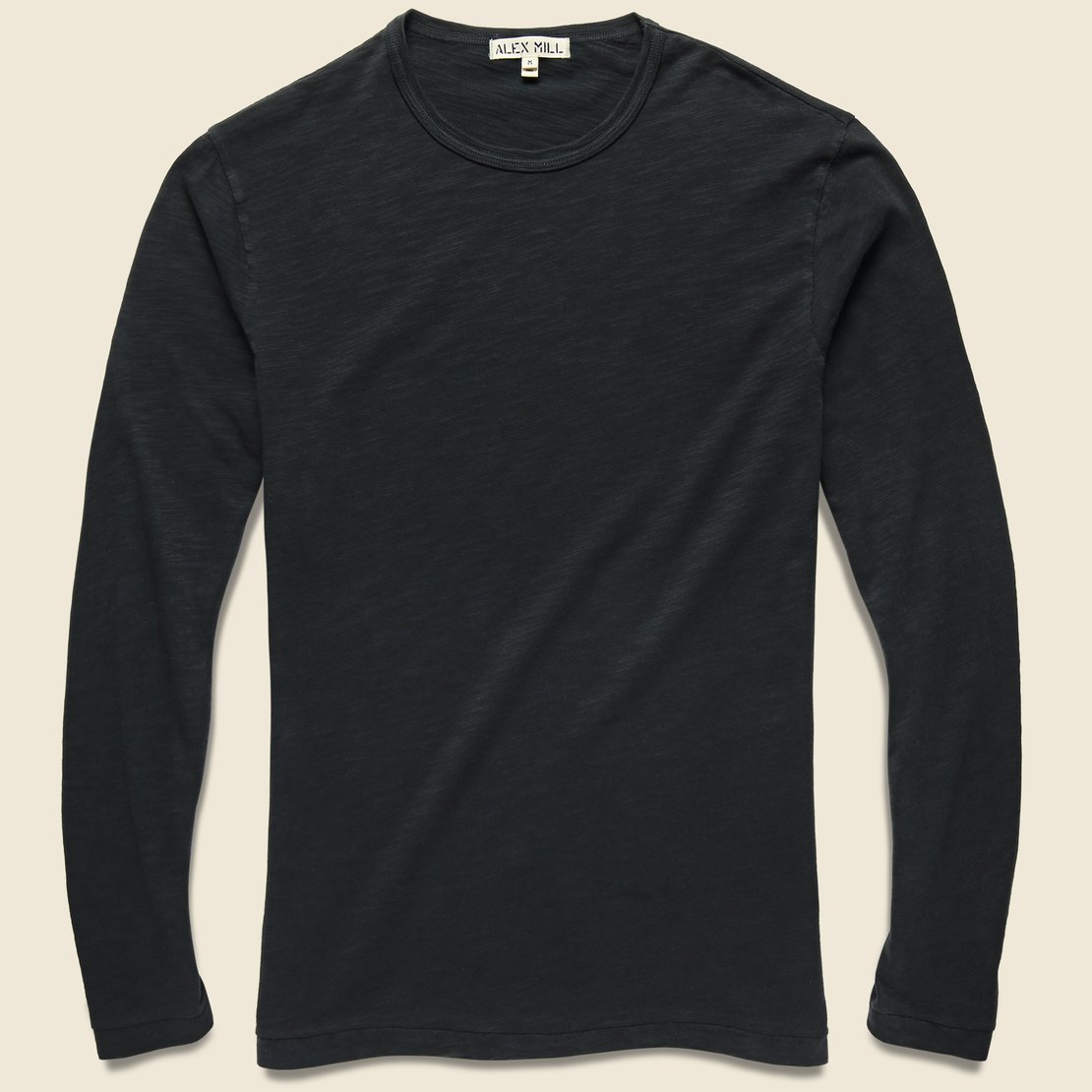 New Standard Slub Crew Tee - Black - Alex Mill - STAG Provisions - Tops - L/S Tee