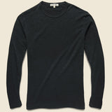 New Standard Slub Crew Tee - Black - Alex Mill - STAG Provisions - Tops - L/S Tee