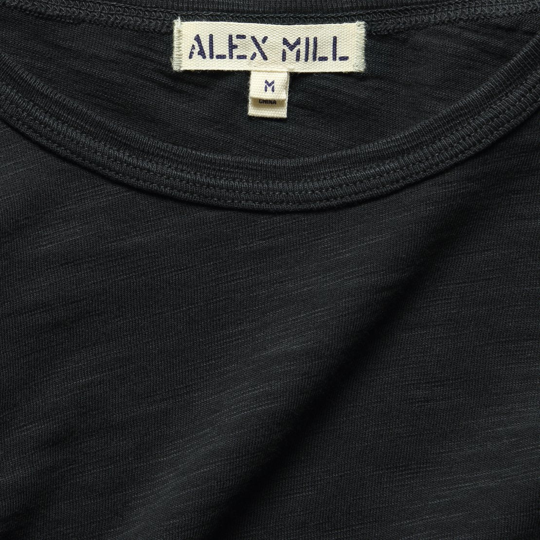 New Standard Slub Crew Tee - Black - Alex Mill - STAG Provisions - Tops - L/S Tee