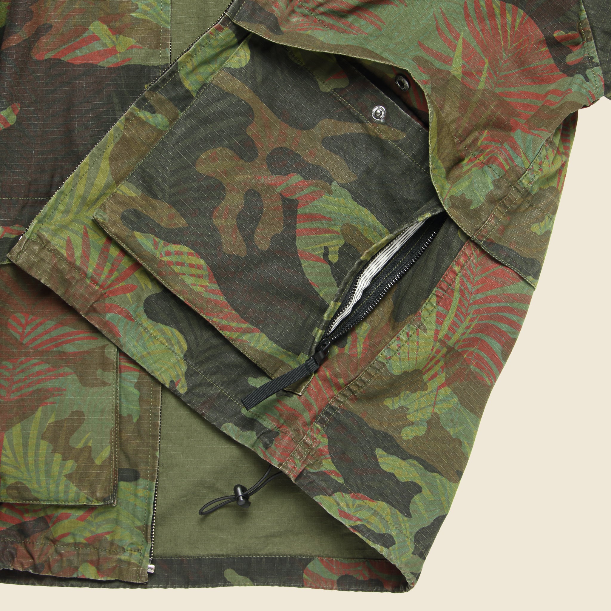Hooded Jacket - Tropical Camo - Alex Mill - STAG Provisions - Outerwear - Coat / Jacket