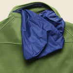 Compact Terry Popover Sweatshirt - Army Olive - Alex Mill - STAG Provisions - Tops - Fleece / Sweatshirt