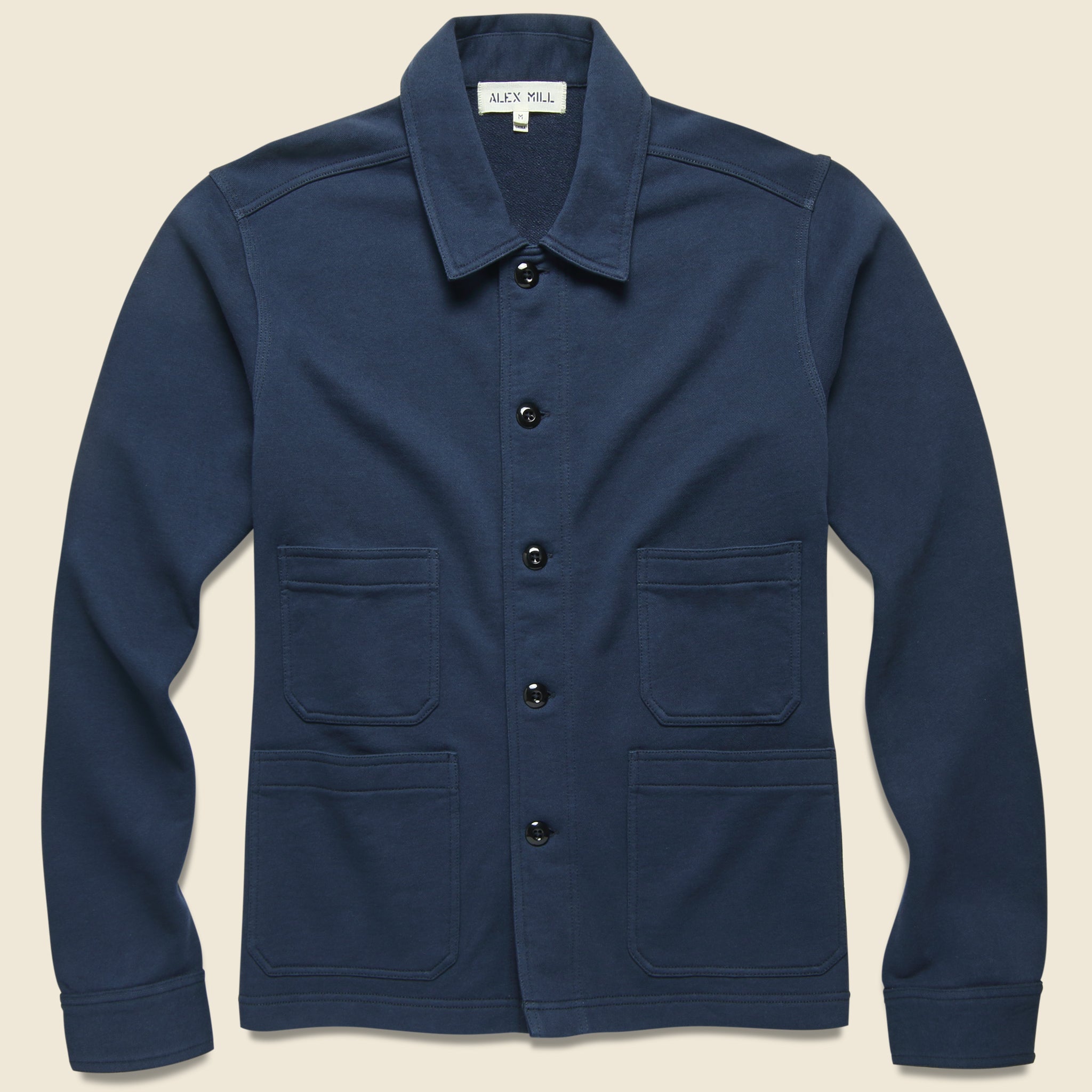 Fleece Workers Jacket - Navy - Alex Mill - STAG Provisions - Tops - Fleece / Sweatshirt