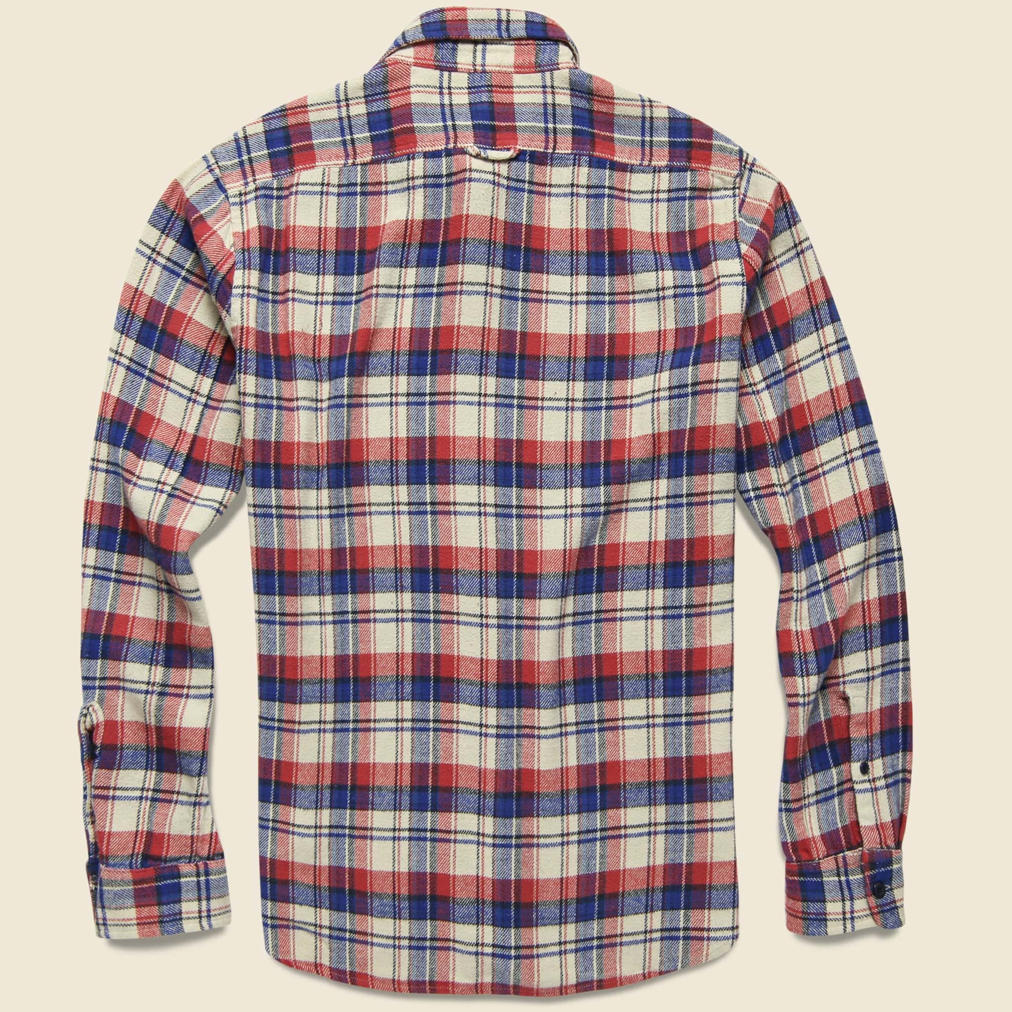 
                          Spring Plaid Flannel Shirt - Red/Blue/Cream - Alex Mill - STAG Provisions - Tops - L/S Woven - Plaid
                        