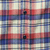 Spring Plaid Flannel Shirt - Red/Blue/Cream - Alex Mill - STAG Provisions - Tops - L/S Woven - Plaid