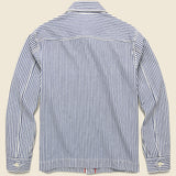 Railroad Stripe Work Jacket - Hickory Indigo - Alex Mill - STAG Provisions - Outerwear - Coat / Jacket