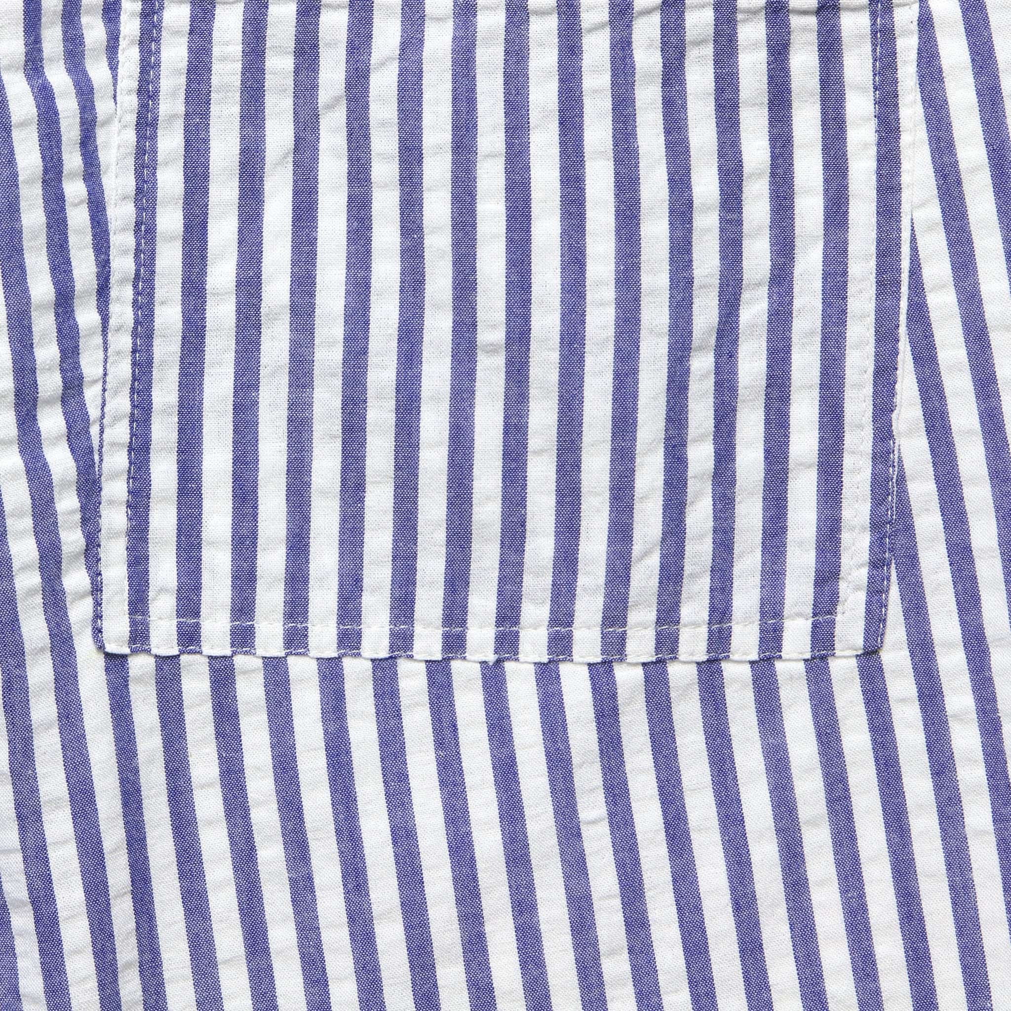 
                          Seersucker Wide Stripe Saturday Shorts - Blue/White - Alex Mill - STAG Provisions - Shorts - Striped
                        