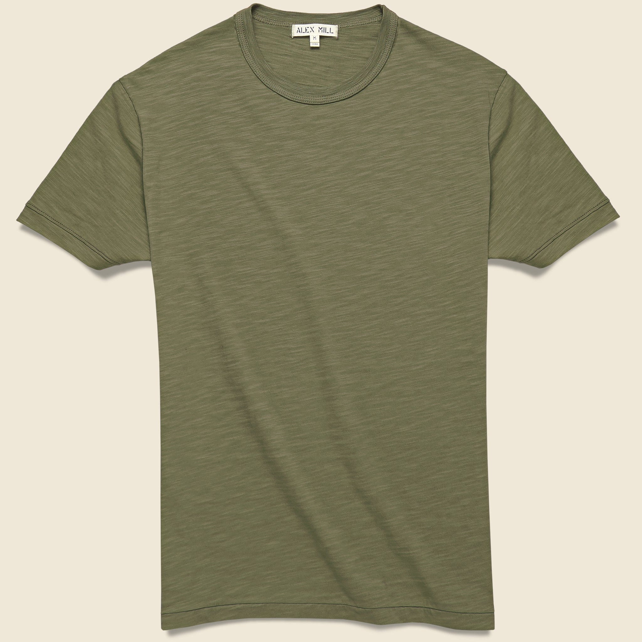 Standard Crew Tee - Deep Olive - Alex Mill - STAG Provisions - Tops - S/S Tee