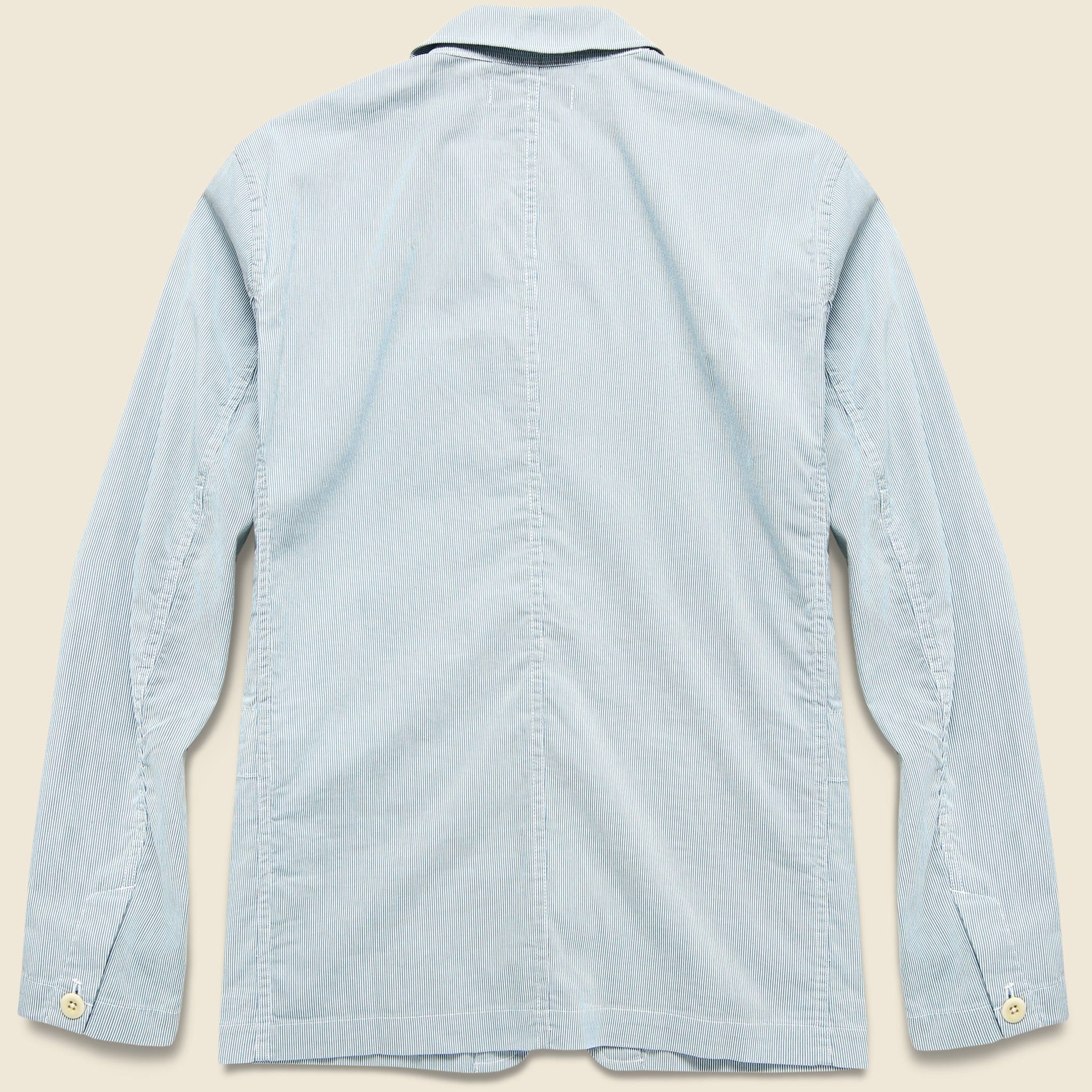 
                          Striped Sack Jacket - Blue/White - Alex Mill - STAG Provisions - Outerwear - Coat / Jacket
                        