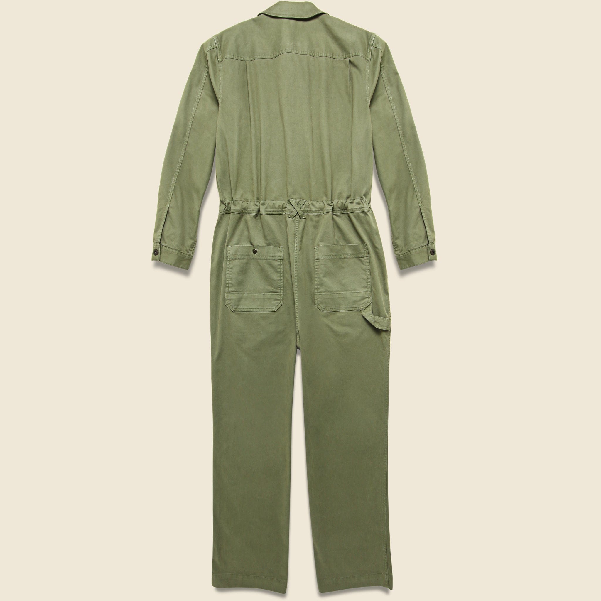 
                          Unisex Chino Jumpsuit - Military Green - Alex Mill - STAG Provisions - Pants - Jumpsuit
                        