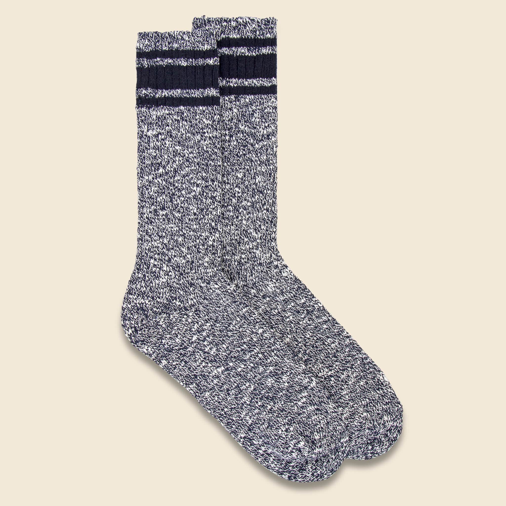 
                          Varsity Slub Sock - Navy - American Trench - STAG Provisions - Accessories - Socks
                        