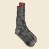 Boucle Nep Trim Crew Sock - Medium Grey - Anonymous Ism - STAG Provisions - Accessories - Socks