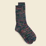 5 Color Mix Crew Sock - Navy - Anonymous Ism - STAG Provisions - Accessories - Socks