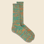 5 Color Mix Crew Sock - Mint - Anonymous Ism - STAG Provisions - Accessories - Socks