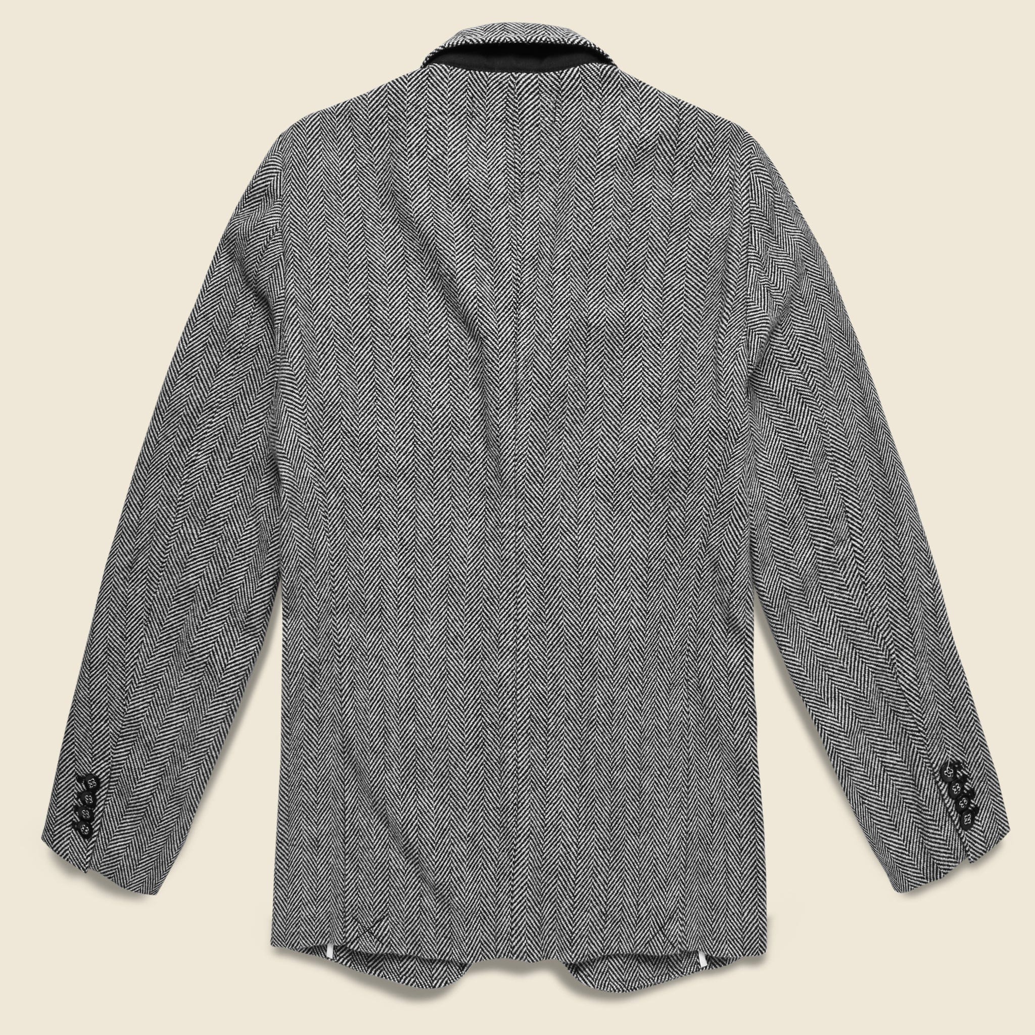 
                          Wool Herringbone Blazer - Black - Barque - STAG Provisions - Suiting - Sport Coat
                        