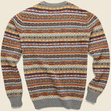 Fair Isle Crewneck Sweater - Camel - Barque - STAG Provisions - Tops - Sweater