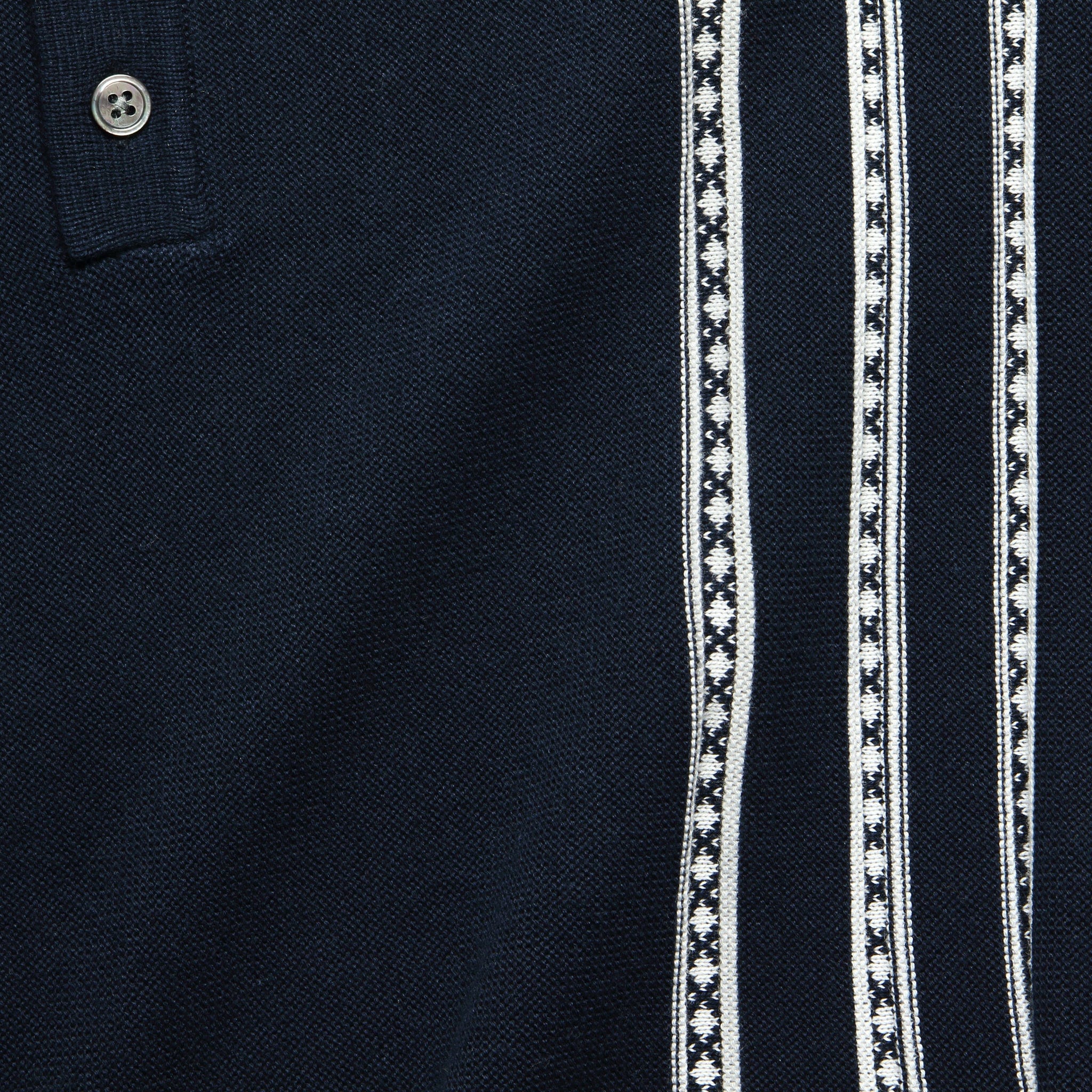 
                          Vintage Jacquard Polo - Navy - Barque - STAG Provisions - Tops - S/S Knit
                        