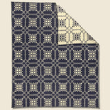 Navy Wool Jacquard Blanket - BasShu - STAG Provisions - Home - Bed - Blanket