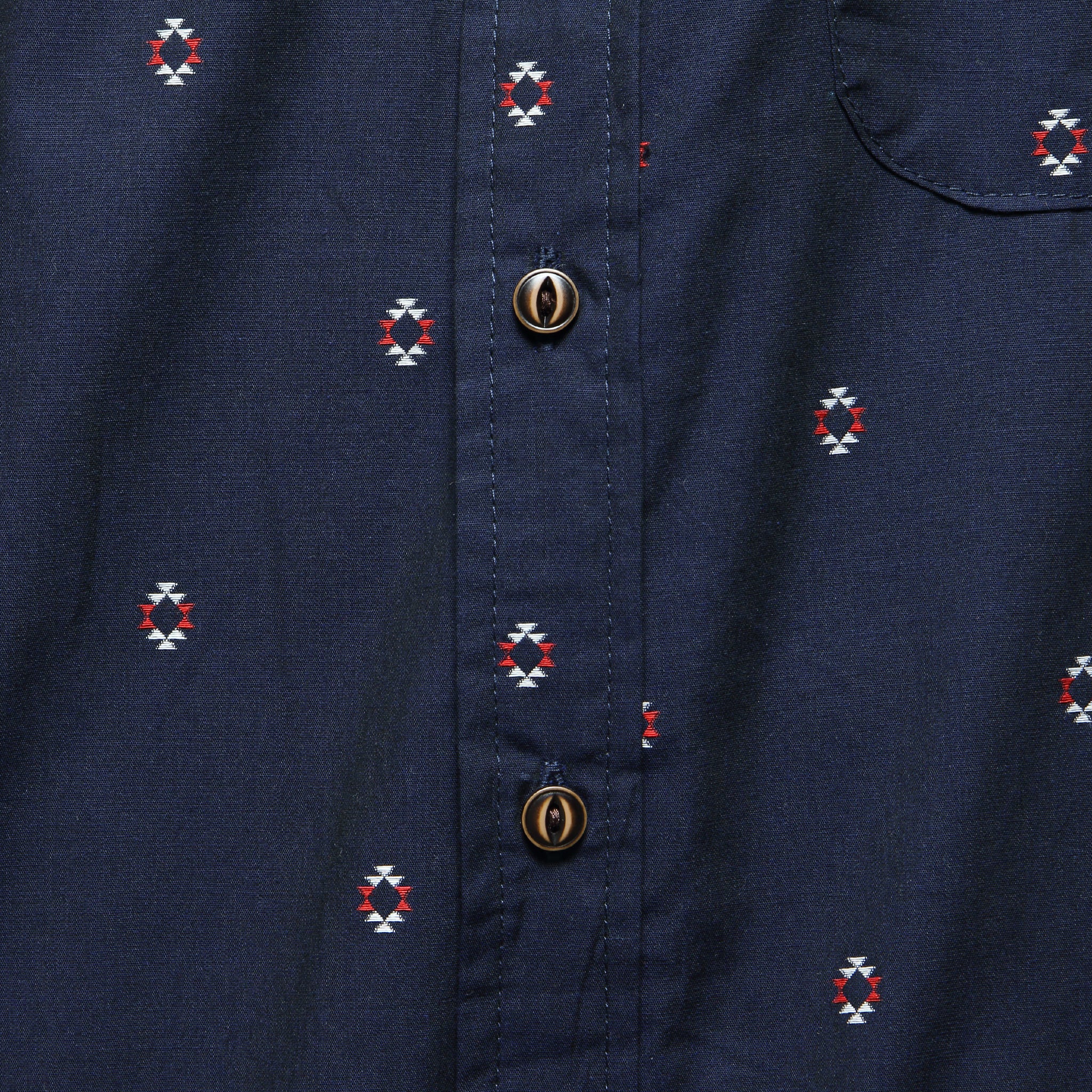 Harbor Shirt - Navy Diamonds - Bridge & Burn - STAG Provisions - Tops - S/S Woven - Other Pattern