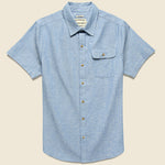 Marten Slub Chambray Shirt - Medium Indigo - Bridge & Burn - STAG Provisions - Tops - S/S Woven - Fleck