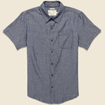 Harbor Chambray Stripe Shirt - Grey/Blue - Bridge & Burn - STAG Provisions - Tops - S/S Woven - Stripe