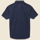 Harbor Shirt - Navy Dobby - Bridge & Burn - STAG Provisions - Tops - S/S Woven - Other Pattern