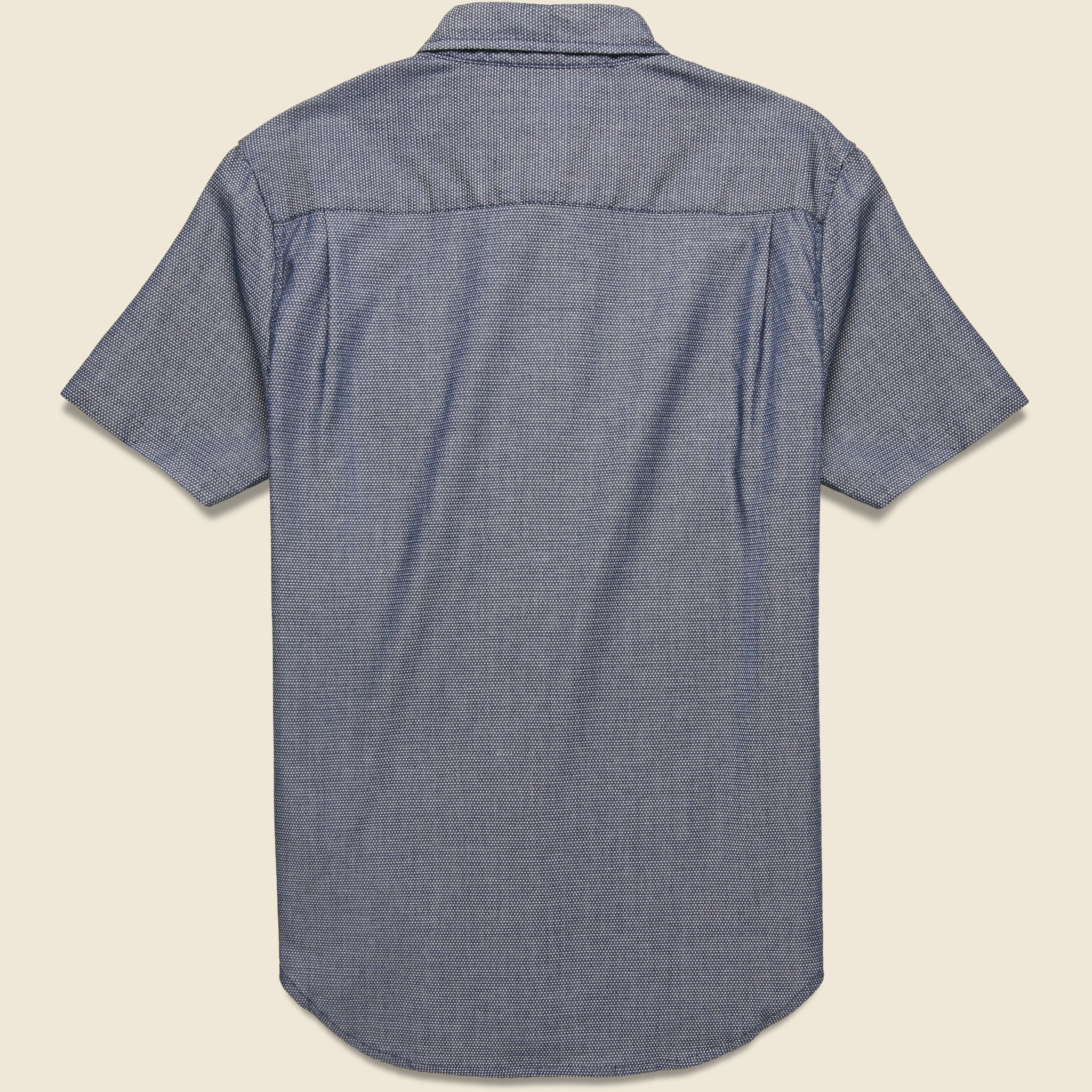 
                          Marten Shirt - Navy Microdot - Bridge &amp; Burn - STAG Provisions - Tops - S/S Woven - Solid
                        