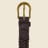 Leather Mesh Belt - Brown - BEAMS+ - STAG Provisions - Accessories - Belts