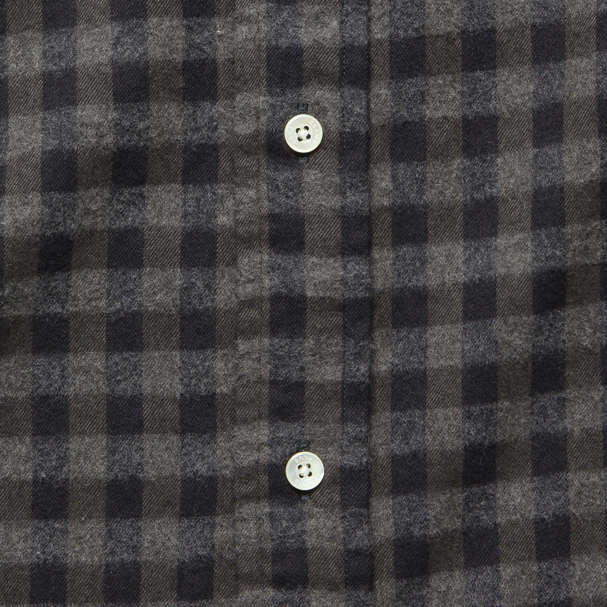 
                          Shaggy Check Shirt - Grey Gingham - BEAMS+ - STAG Provisions - Tops - L/S Woven - Plaid
                        