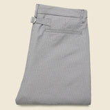 Ankle-Cut Seersucker Ivy Trousers - Grey Stripe - BEAMS + - STAG Provisions - Suiting - Suit Pant