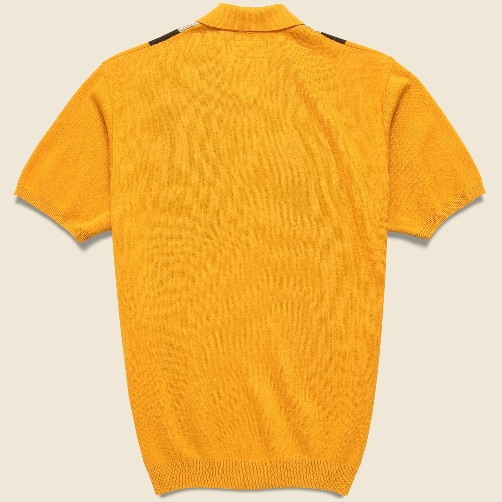 
                          Zip Knit Polo - Orange/Black - BEAMS+ - STAG Provisions - Tops - S/S Knit
                        