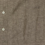 Band Collar Herringbone Pullover - Brown - BEAMS+ - STAG Provisions - Tops - L/S Woven - Solid