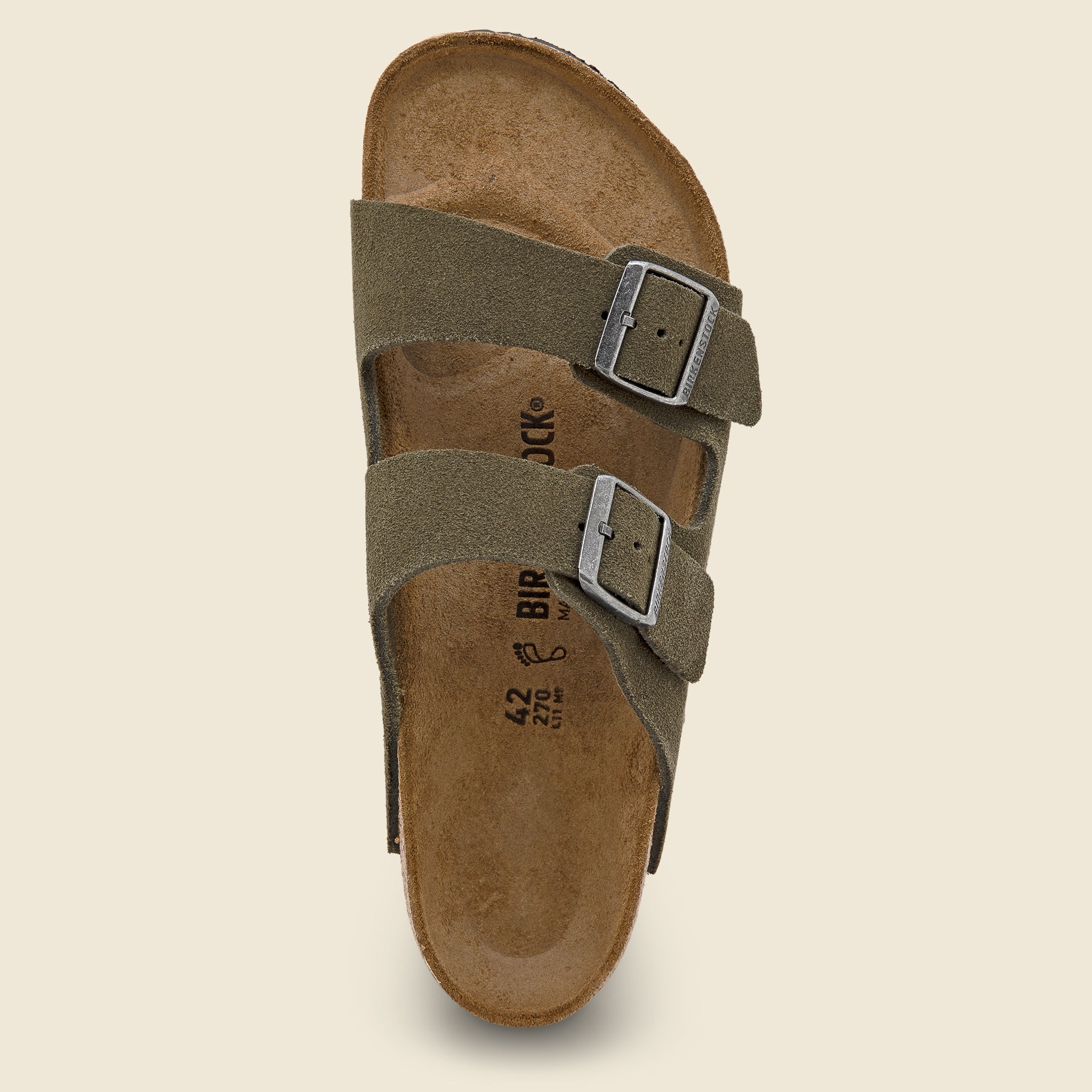 Arizona Suede Sandal - Thyme - Birkenstock - STAG Provisions - Shoes - Sandals / Flops