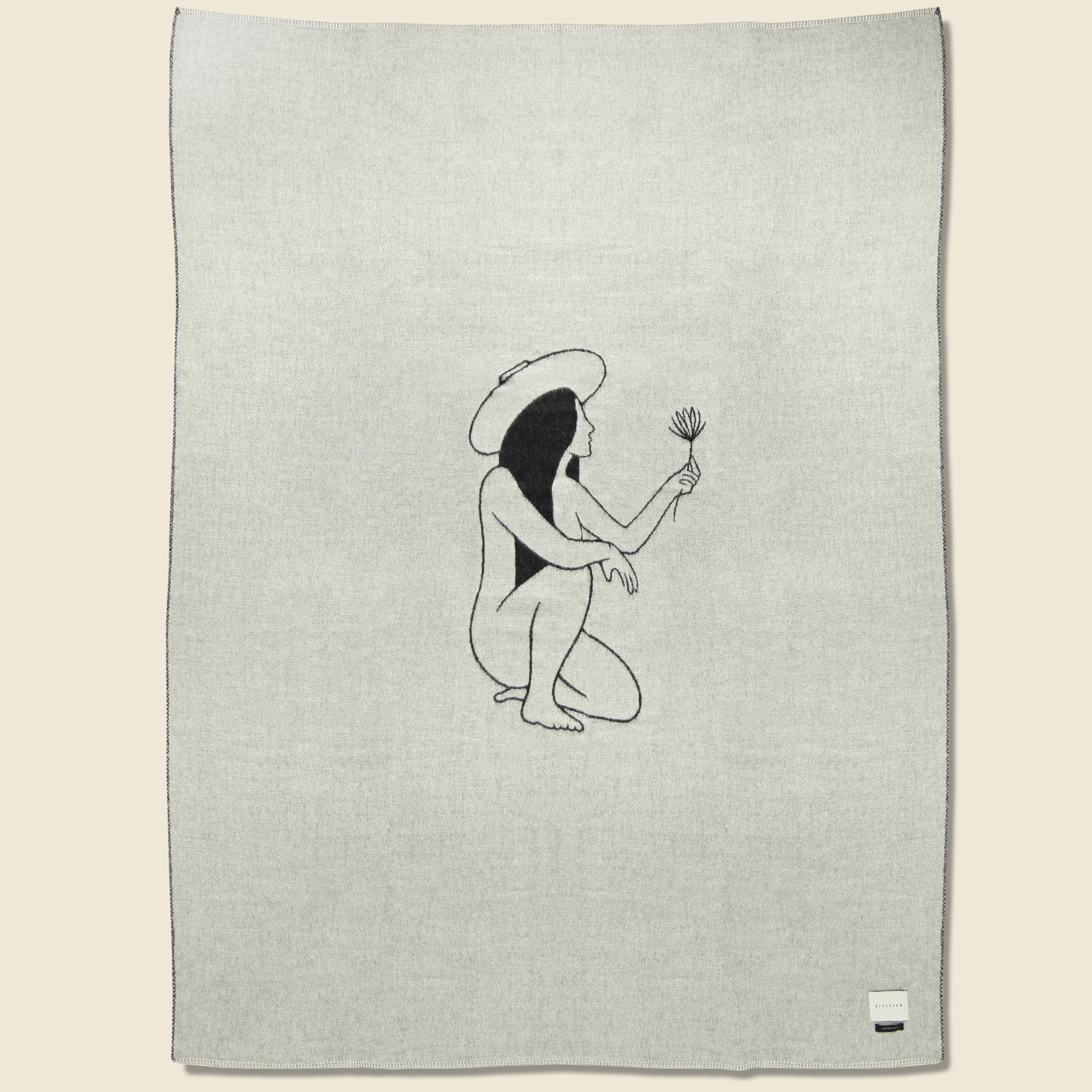 Yoko Reversible Alpaca Throw - Shoji/Black - Blacksaw - STAG Provisions - Gift - Blankets