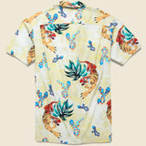 Hawaiian Tiger Button Up Shirt - Beige - Bather - STAG Provisions - Tops - S/S Woven - Other Pattern